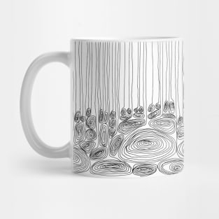 hand drawn coils Mug